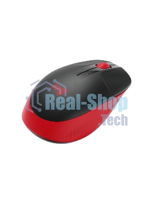 Мышь беспроводная Logitech M190 черный/красный, 1000 dpi, радиоканал, USB, кнопки - 3