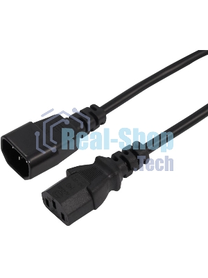 Шнур сетевой Rexant IEC 320 C13 – IEC 320 C14 3x0,75мм², 1,2м