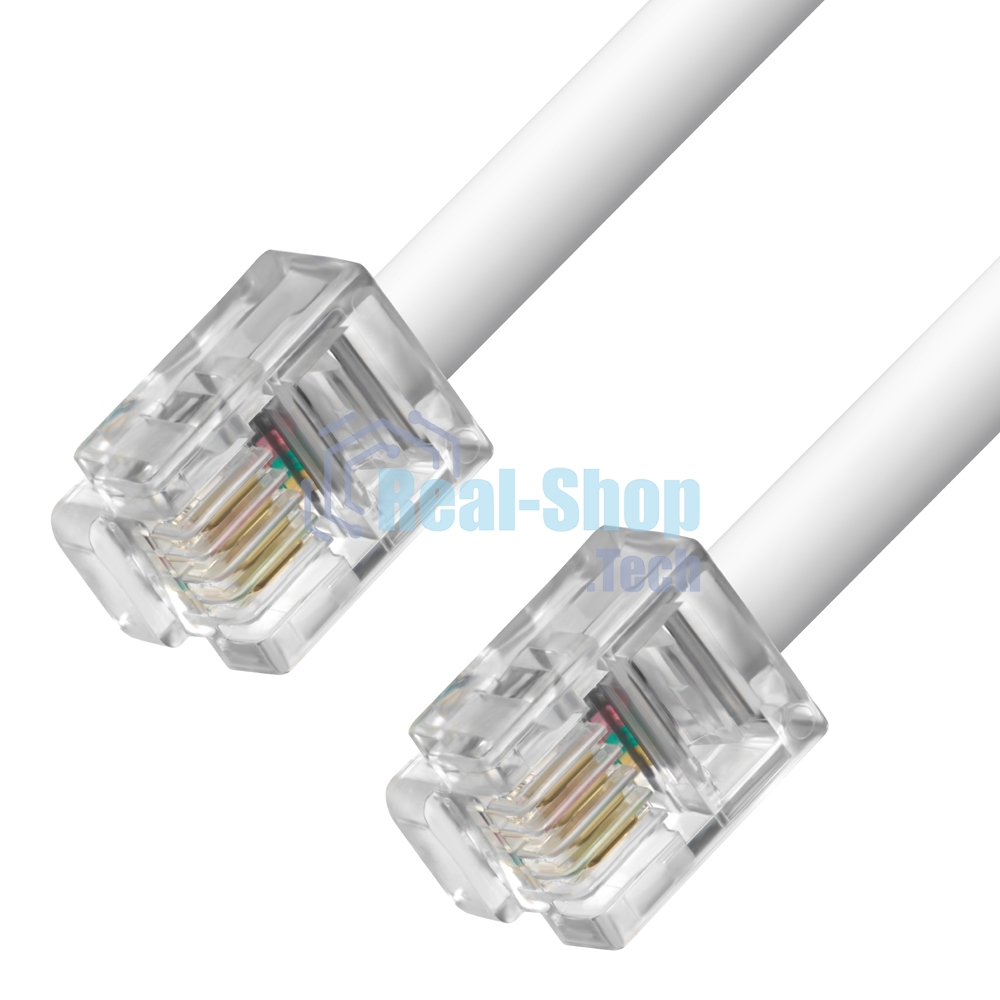 Телефонный шнур Greenconnect удлинитель для аппарата 5.0m GCR-TP6P4C-5.0m, 6P4C (джек 6p4c - jack 6p4c) белый Greenconnect Телефонный шнур удлинитель для аппарата 5.0m GCR-TP6P4C-5.0m, 6P4C (джек 6p4c - jack 6p4c) белый