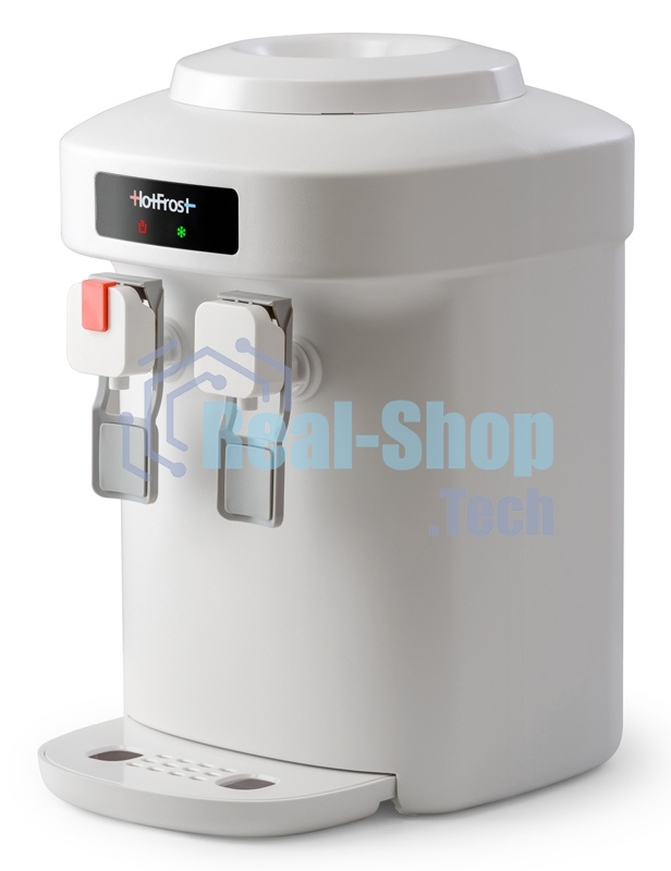 Кулер для воды Hotfrost D65E, верхняя загрузка, нагрев 90 °С, охлаждение 10 °С, белый