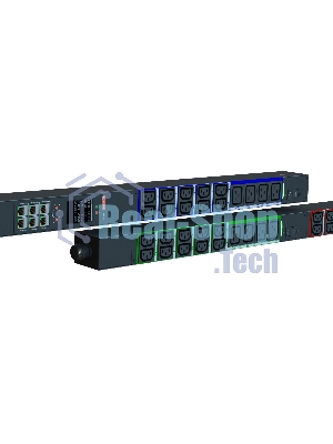 Блок распределения питания Elemy IPDU-5936 верт.размещ. 12xC19 30xC13 с мониторингом 3x16A IEC 60309 2.4м