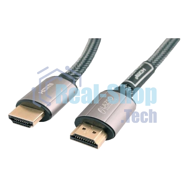 Кабель видео LAZSO WH-111-B HDMI (m)/HDMI (m) 1м. позолоченные контакты черный