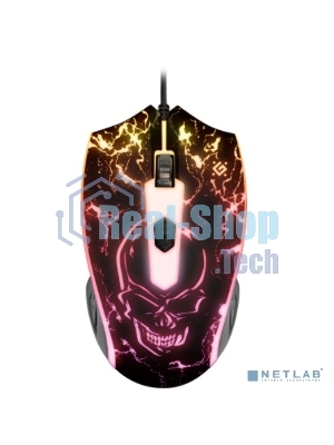 Мышь проводная Defender Overmatch GM-069 черный, 2400 dpi, USB, кнопки - 4