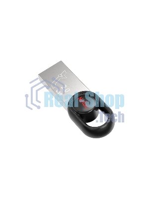 Флешка USB Netac UM2 (NT03UM2N-064G-20BK), 64Gb, USB 2.0, R/W 100/40, серебристый/черный