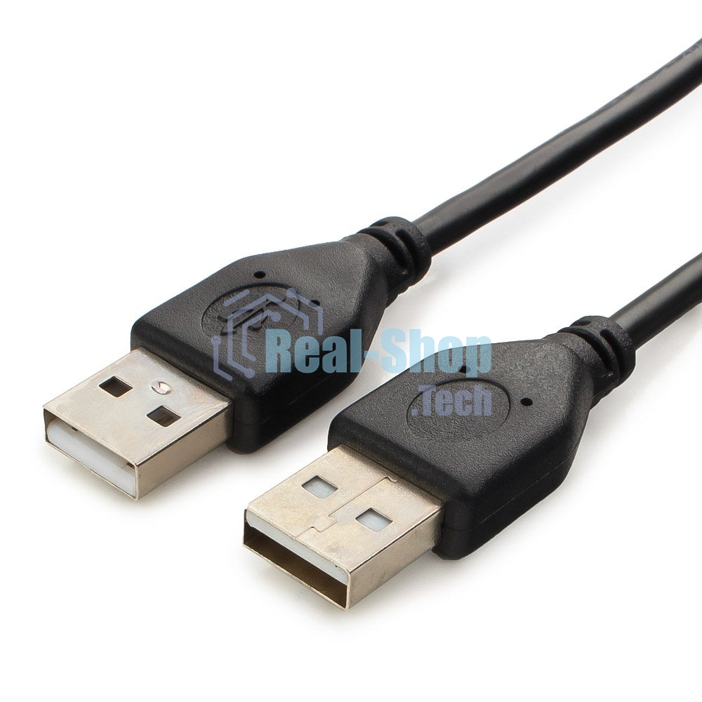 Кабель USB2.0 Pro Cablexpert CCP-USB2-AMAM-6, AM/AM, 1.8м, экран, черный, пакет