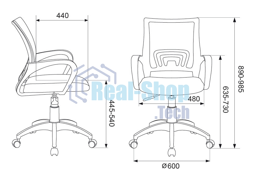 Кресло Бюрократ CH-W695NLT TW-03A TW-18 салатовый, сетка/ткань, 120 кг, механизм качания