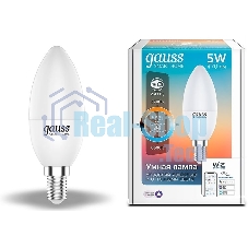 Лампа Светодиодная Gauss Smart Home DIM CCT E14 C37 5 Вт