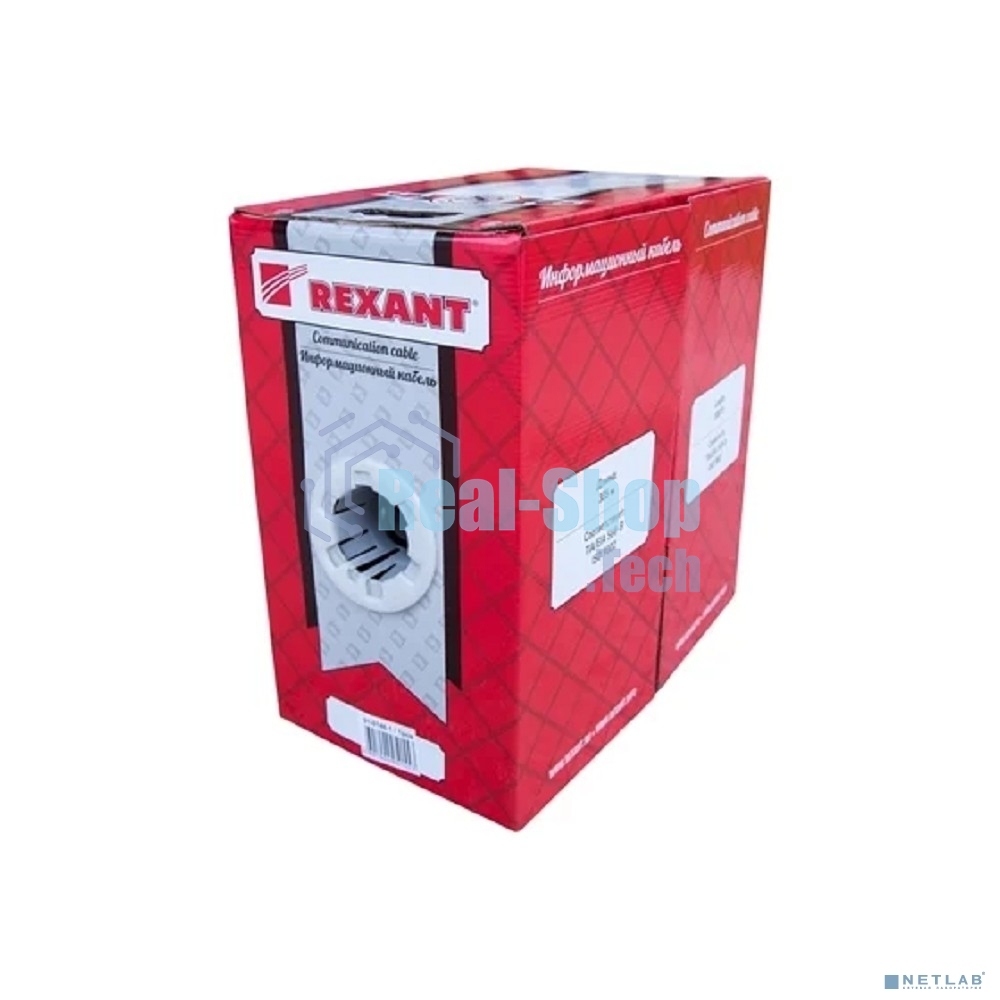 Кабель витая пара Rexant FTP 4PR 24AWG, cat.5e наружный (OUTDOOR) (бухта 305м) (в коробке)