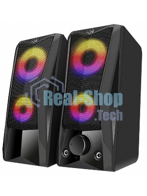 Акустическая система SVEN 445, черный, USB, 2.0,2x3 Вт(RMS), подсветка