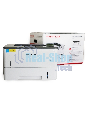 Принтер лазерный Pantum P3010DW, A4, ч/б, печ. до 30 стр/мин., 1200 x 1200 dpi, USB, RJ-45, Wi-Fi, NFC, проектная модель