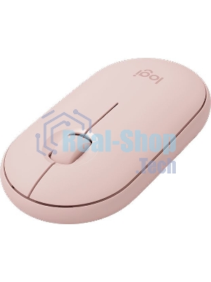 Мышь беспроводная Logitech Pebble M350 розовый, 1000 dpi, радиоканал, Bluetooth, USB, кнопки - 3