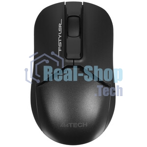 Мышь беспроводная A4Tech Fstyler FG12S черный, 1200 dpi, радиоканал, USB, кнопки - 3