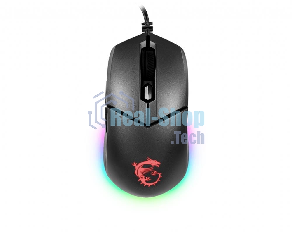 Мышь проводная MSI Clutch GM11 черный, 5000 dpi, USB, кнопки - 6