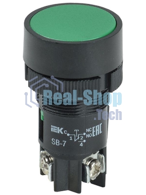 Кнопка SB-7 Пуск зел. IEK BBT40-SB7-K06