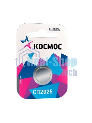 Элемент питания Космос литиевый CR 2025 1хBL (блист.1шт)