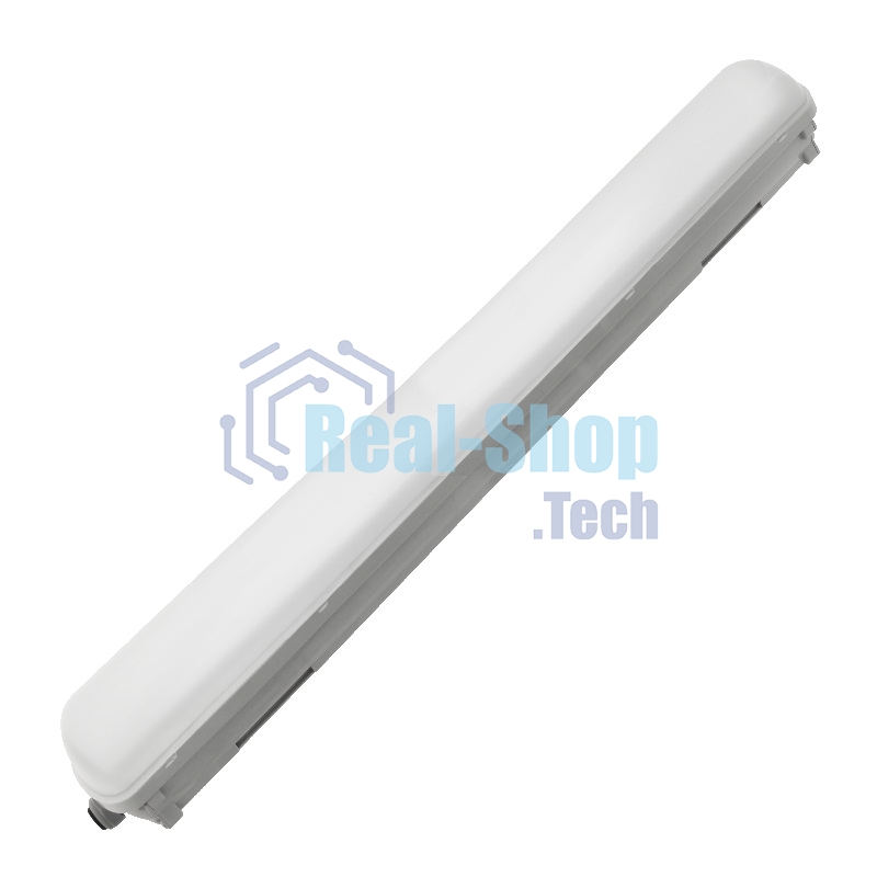 Светильник ДСП IEK LDSP0-1305-18-6500-K01 1305 18Вт 6500К IP65 600мм серый пластик размер 600х88х76 мм, аналог ЛСП-2х18Вт