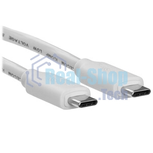 Кабель-соединительный Type-Cm --> Type-Cm, 1.2м белый Telecom TUS719W-1.2M