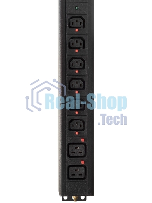 Блок распределения питания Powercom PDU-32AV24-18C3-6C9-3P верт.размещ. 18xC13 6xC19 3x32A IEC 60309 2м