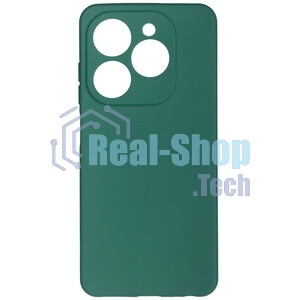 Чехол (клип-кейс) BoraSCO для Tecno Spark 20/20C/Go 2024/Pop 8 Microfiber Case зеленый опал