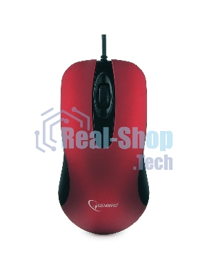 Мышь проводная Gembird MOP-400-R красный, 1000 dpi, USB, кнопки - 3