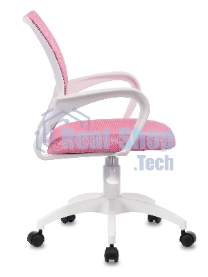 Кресло Бюрократ CH-W695NLT TW-06A TW-13A розовый, сетка/ткань, 120 кг, механизм качания