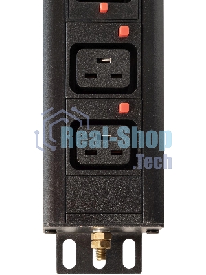 Блок распределения питания Powercom PDU-32AV24-18C3-6C9-3P верт.размещ. 18xC13 6xC19 3x32A IEC 60309 2м