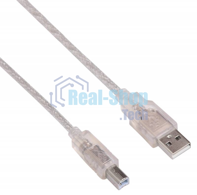 Кабель USB2.0 Buro USB2.0-AM/BM-3-TRANS USB A (m)/USB B (m) 3м