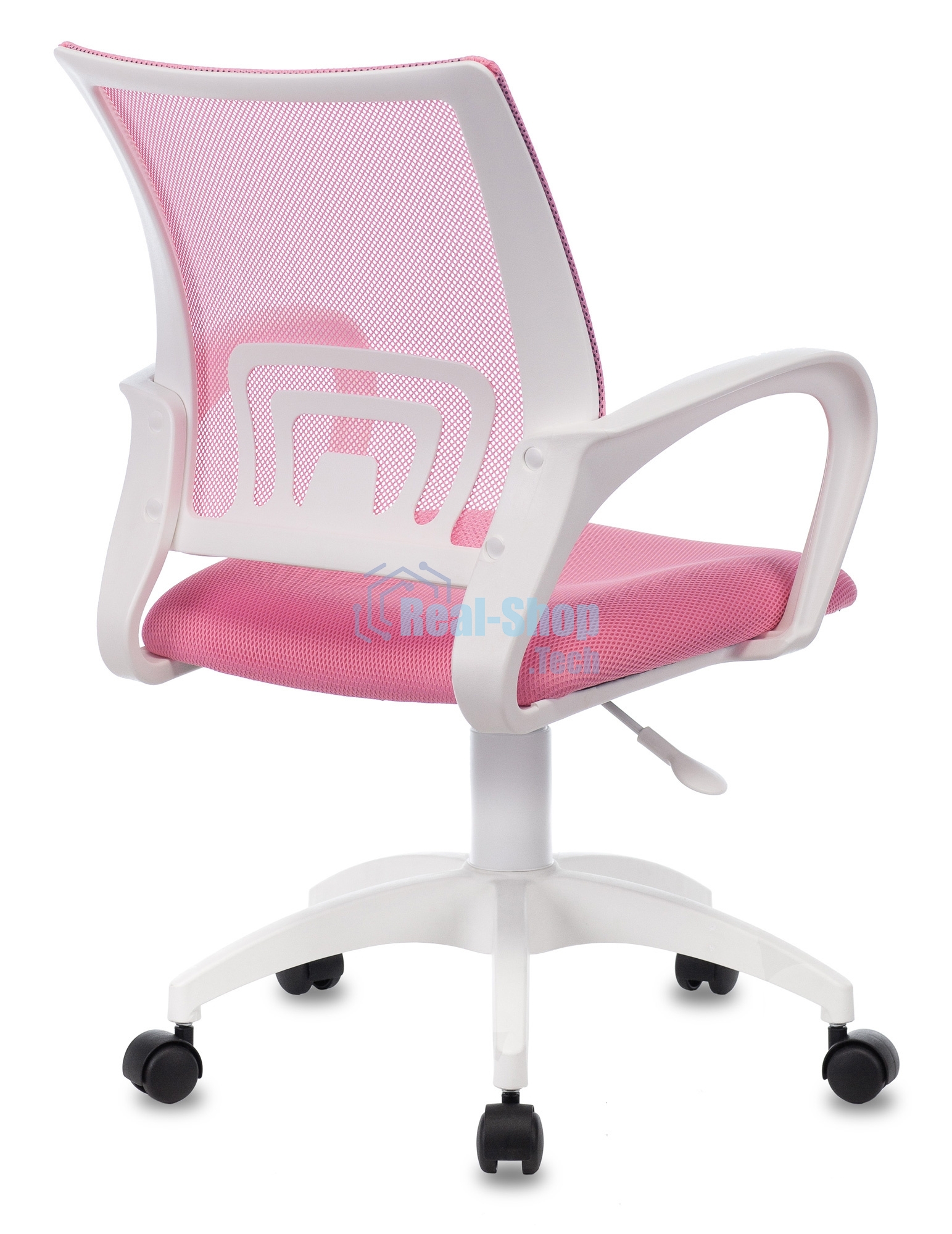 Кресло Бюрократ CH-W695NLT TW-06A TW-13A розовый, сетка/ткань, 120 кг, механизм качания