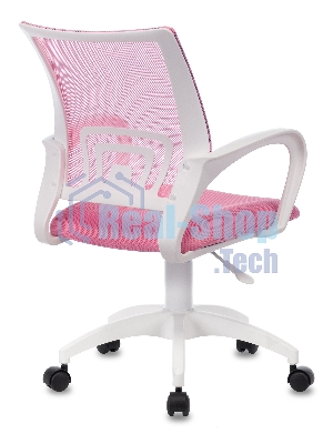 Кресло Бюрократ CH-W695NLT TW-06A TW-13A розовый, сетка/ткань, 120 кг, механизм качания