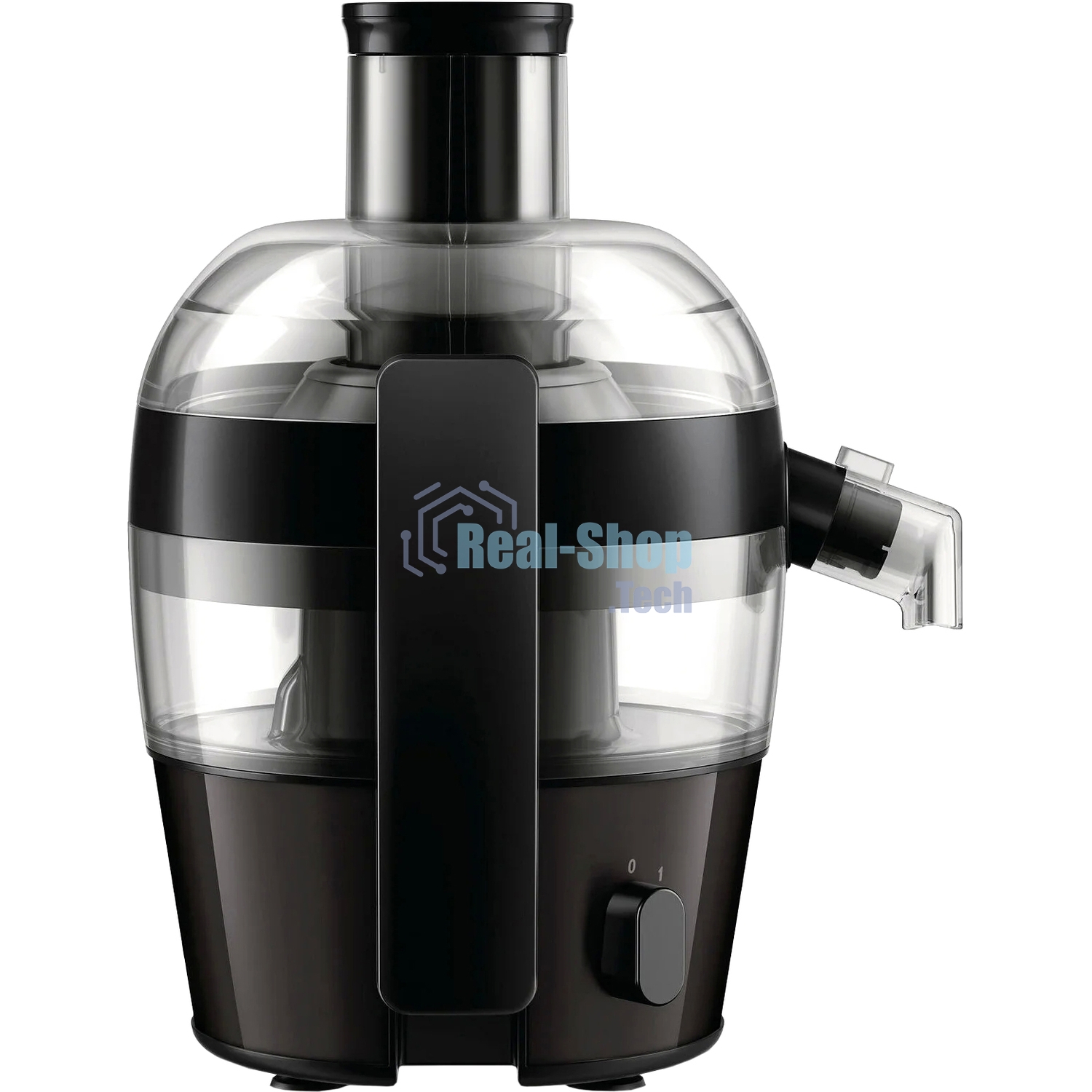 Соковыжималка Philips HR1832/00 черный, центробежная, 500 Вт, 500 мл, механическое