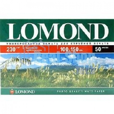 Фотобумага Lomond односторонняя матовая, 230г/м2, A6 (10X15)/500л. для струйной печати (технол.уп).