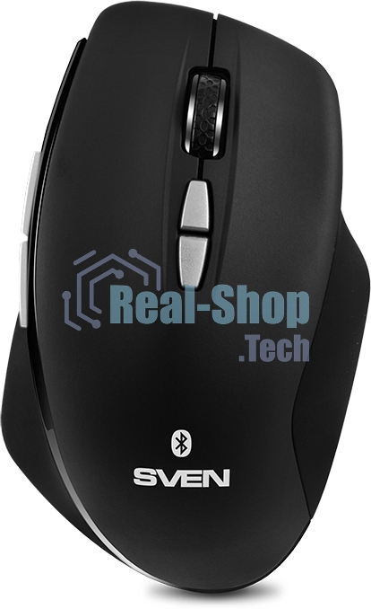 Мышь беспроводная SVEN RX-590SW черный, 1600 dpi, радиоканал, Bluetooth, USB, кнопки - 7