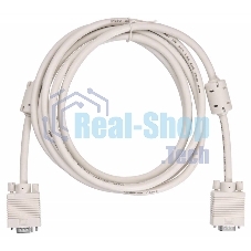 Кабель Buro CAB016S-10 VGA (m) VGA (m) 3м феррит.кольца серый