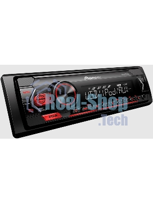 Автомагнитола Pioneer MVH-S125UI, 1 DIN, USB Type-A, AUX, пульт ДУ, съёмная панель