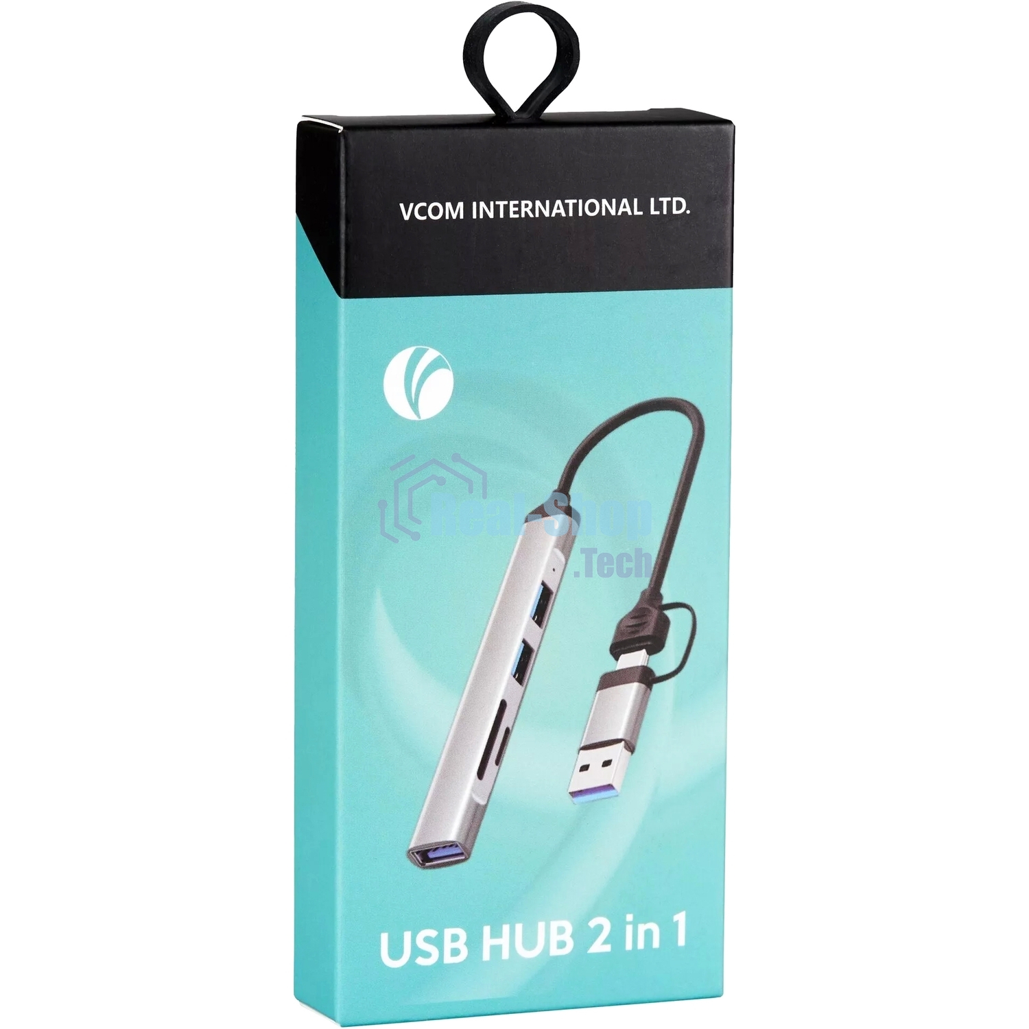 USB-концентратор VCOM DH297, USB 3.0/USB Type-C, USB/SD/TF, USB