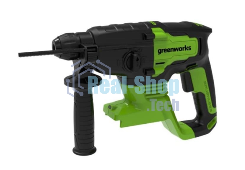 Перфоратор GreenWorks GD24SDS, SDS-plus, 24 В, 2 Дж, от аккумулятора