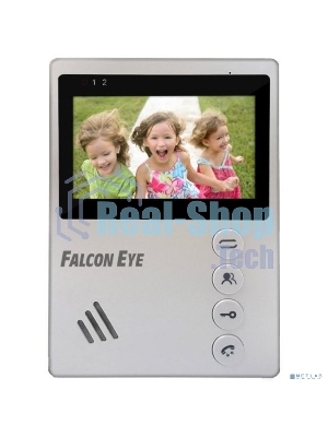 Видеодомофон Falcon Eye VISTA цветной, подключение 2-х вызывных панелей, без трубки (Hands Free), управление электрозамком, цвет корпуса: белый, нап