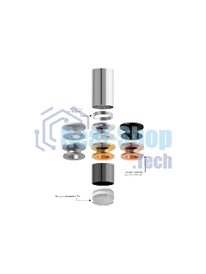 Корпус светильника накладной для насадок D60mm C6304 SCF кофе песок D60*H60mm MR16 GU5.3