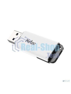 Флешка USB Netac U185 (NT03U185N-064G-32WH), 64Gb, USB 3.0, R/W 100/25, белый/серый