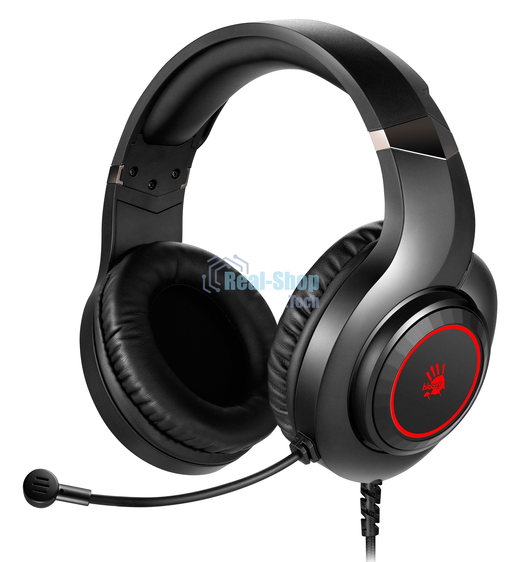 Гарнитура Bloody G220 чёрный, проводная, подсветка