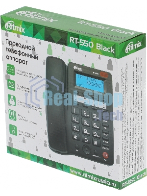 Телефон проводной Ritmix RT-550 черный