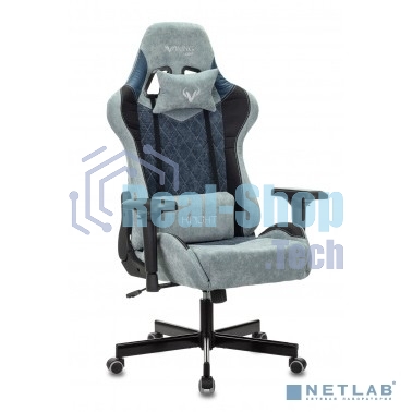 Кресло Бюрократ VIKING 7 KNIGHT BL FABRIC синий, ткань, 120 кг, механизм качания