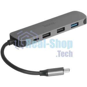 USB-концентратор Hoco HB27, USB Type-C, HDMI/PD/USB 3.0/USB 2.0, USB Type-C