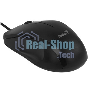 Мышь проводная Genius DX-101 черный, 1200 dpi, USB, кнопки - 3