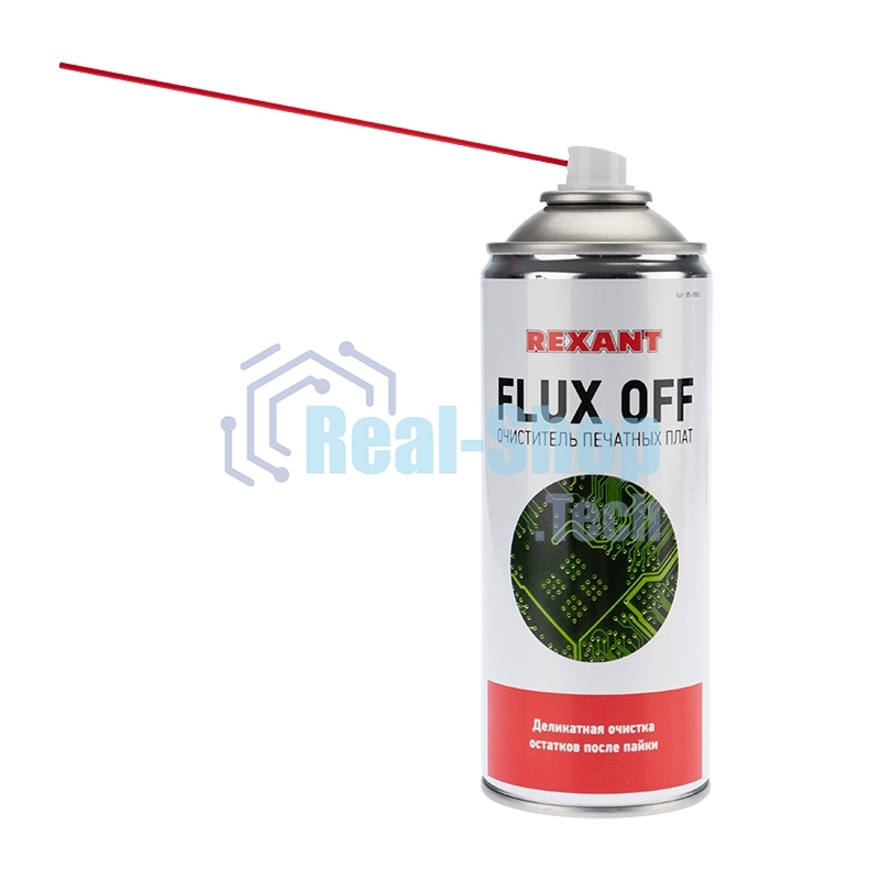 Очиститель печатных плат FLUX OFF, Rexant, 400 мл, аэрозоль
