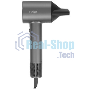 Фен Haier HHD-603 графитовый, 1600 Вт, компактный, ионизация