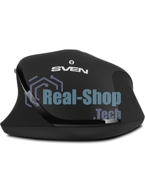 Мышь беспроводная SVEN RX-590SW черный, 1600 dpi, радиоканал, Bluetooth, USB, кнопки - 7
