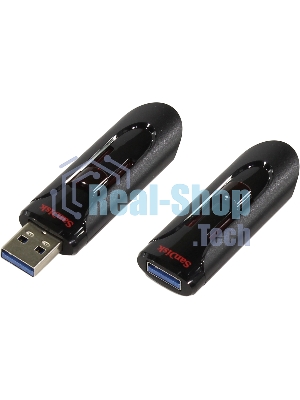 Флешка USB Sandisk CZ600 Cruzer Glide (SDCZ600-064G-G35), 64Gb, USB 3.0, R/W 10/20, черный