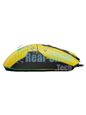 Мышь проводная A4Tech Bloody W70 Max желтый/черный, 10000 dpi, USB, кнопки - 9