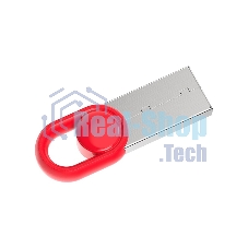 Флешка USB Netac UM2 (NT03UM2N-128G-32RE), 128Gb, USB 3.0, R/W 130/50, серебристый/красный